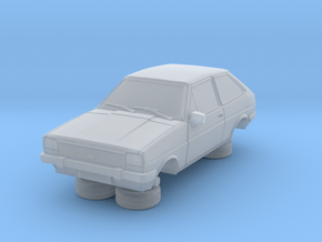 1-64 Ford Fiesta Mk1 Standard in Clear Ultra Fine Detail Plastic