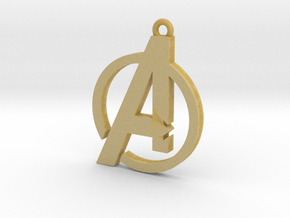 Avengers Pendant in Tan Fine Detail Plastic