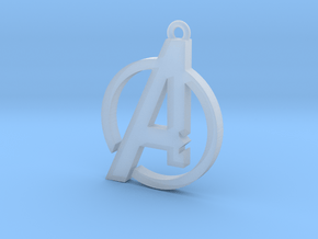 Avengers Pendant in Clear Ultra Fine Detail Plastic
