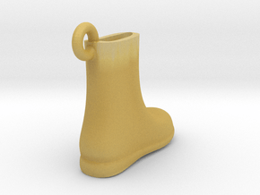 Boot pendant in Tan Fine Detail Plastic