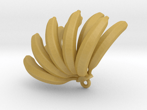Bananas pendant in Tan Fine Detail Plastic