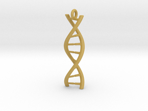 DNA Pendant with hook in Tan Fine Detail Plastic