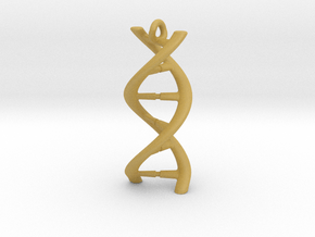 DNA Pendant 30mm in Tan Fine Detail Plastic