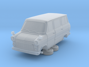 1-87 Ford Transit Mk1 Short Base Van Mini Bus (rep in Clear Ultra Fine Detail Plastic