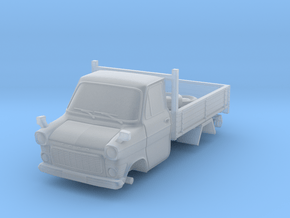 1-87 Ford Transit Mk1 Short Base Pickup Truck (rep in Clear Ultra Fine Detail Plastic