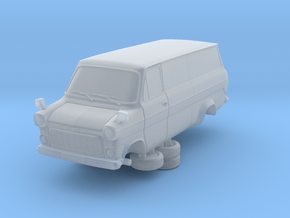 1-76 Ford Transit Mk1 Long Base Van in Clear Ultra Fine Detail Plastic