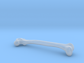 Femur bone pendant in Clear Ultra Fine Detail Plastic