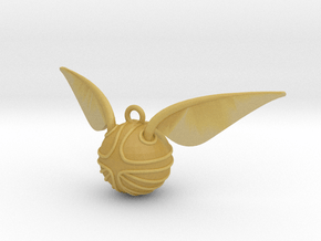 The Golden Snitch pendant in Tan Fine Detail Plastic