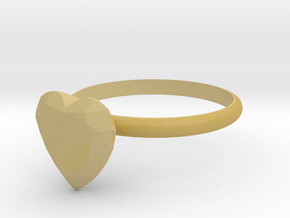 Heart gems ring size 7.5 in Tan Fine Detail Plastic