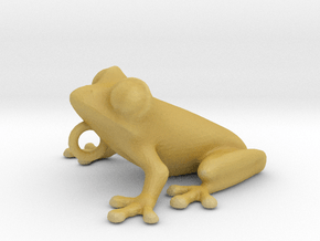 Frog Pendant in Tan Fine Detail Plastic