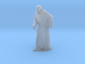 1/20 scale Catholic priest monk figure B in Clear Ultra Fine Detail Plastic