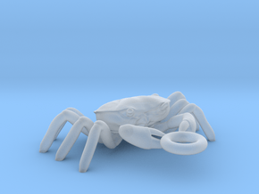 Crabs pendant in Clear Ultra Fine Detail Plastic