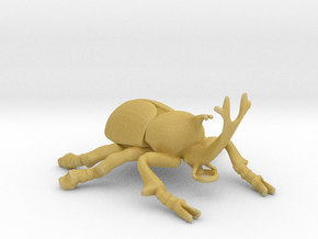 Hercules Beetle pendant in Tan Fine Detail Plastic