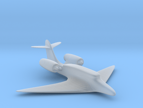 Jet plane in Clear Ultra Fine Detail Plastic