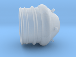 Roketeer fuel thruster small in Clear Ultra Fine Detail Plastic