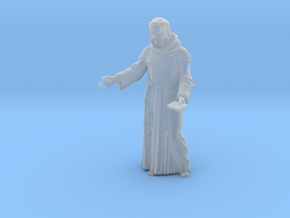 1/18 scale Catholic priest monk figure A in Clear Ultra Fine Detail Plastic