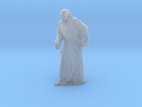 1/18 scale Catholic priest monk figure B in Clear Ultra Fine Detail Plastic