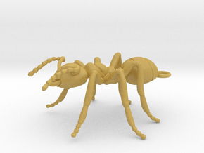 Ant Pendant in Tan Fine Detail Plastic