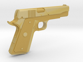 Colt M1911 1:30 scale in Tan Fine Detail Plastic
