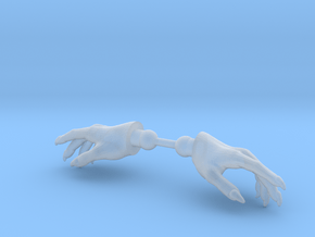 Wizard Hands Relaxed in Clear Ultra Fine Detail Plastic