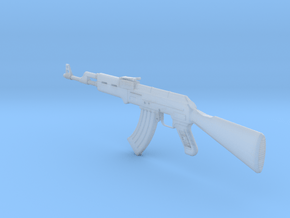 AK 47 assault rifle in Clear Ultra Fine Detail Plastic