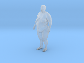 Fat Woman in Clear Ultra Fine Detail Plastic