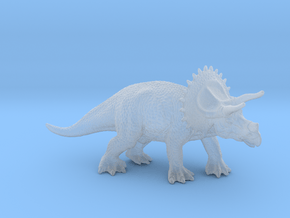 Triceratops in Clear Ultra Fine Detail Plastic