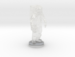Sw Withe Soldier (Base) in Clear Ultra Fine Detail Plastic