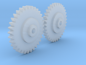magnavox D8300 gears replacement 2x in Clear Ultra Fine Detail Plastic