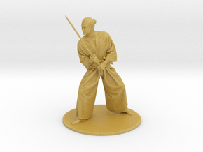 samurai katana warrior in Tan Fine Detail Plastic