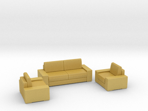 Sofa set 2018 model 1 in Tan Fine Detail Plastic