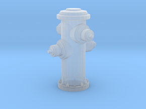 Fire Hydrant in Clear Ultra Fine Detail Plastic