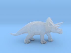 Triceratops 76mm in Clear Ultra Fine Detail Plastic