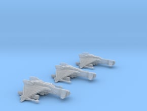 3-Pack Vaksai Fighter Variant 2A 1/270 in Clear Ultra Fine Detail Plastic