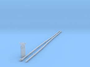 A0 - A1 Reverser Columns and Pipes in Clear Ultra Fine Detail Plastic
