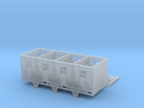 BROAD - 6 Wheel Coach - CURVED Roof in Clear Ultra Fine Detail Plastic