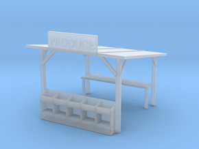 PRODUCE STAND in Clear Ultra Fine Detail Plastic