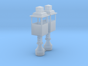TWO 1920 TRAFFIC CONTROL TOWERS in Clear Ultra Fine Detail Plastic