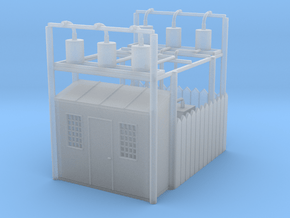 1920 ELECTRICAL SUBSTATION in Clear Ultra Fine Detail Plastic