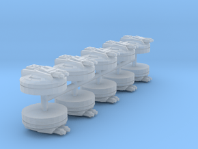 Ion Turrets (armada) in Clear Ultra Fine Detail Plastic