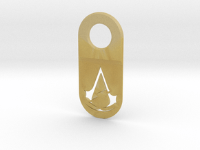 Assassin Unity Keychain Pendant (Hollow) in Tan Fine Detail Plastic