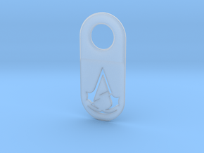 Assassin Unity Keychain Pendant (Hollow) in Clear Ultra Fine Detail Plastic