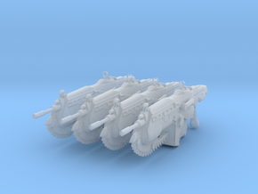COG Assault Rifle (1:18 Scale) 4 Pack in Clear Ultra Fine Detail Plastic