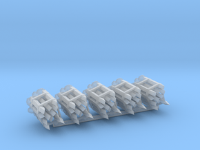 Railway Spikes (5 Pack) 1:12 Scale in Clear Ultra Fine Detail Plastic