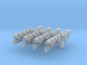 Sleeper Simulant (1:18 Scale) 4 Pack in Clear Ultra Fine Detail Plastic