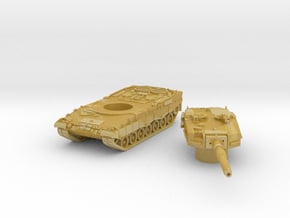 Leopard II tank (Germany) 1/220 in Tan Fine Detail Plastic