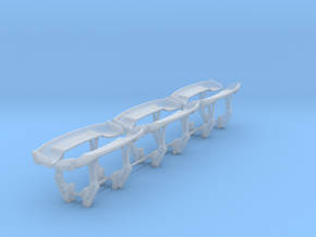 Set of 6 -  Bumper/Chassis Mounted Time Attack/Gt  in Clear Ultra Fine Detail Plastic