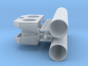 PEIR O Scale Concrete Double Culverts in Clear Ultra Fine Detail Plastic