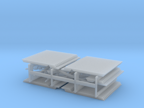 HO Scale PEIR Booking Stn Rafter Set in Clear Ultra Fine Detail Plastic
