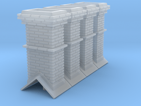 O Booking Station Chimneys in Clear Ultra Fine Detail Plastic